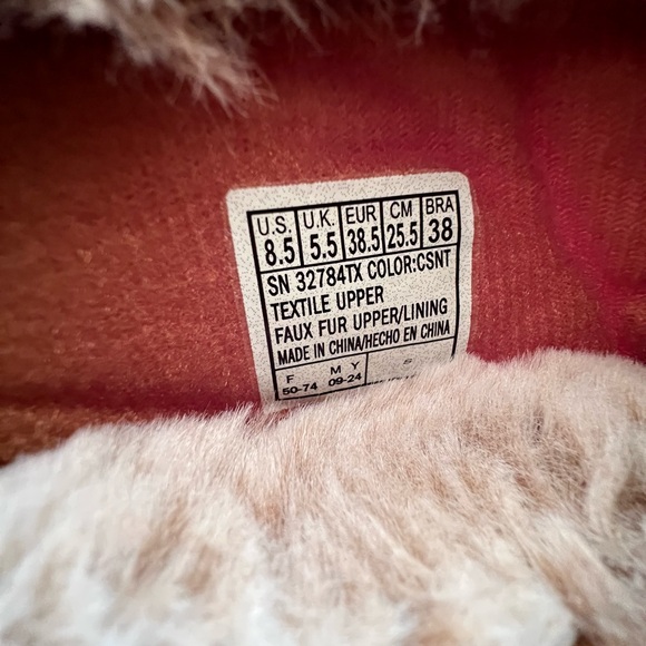 Skechers Tan Plush Women's Slippers - Picture 3 of 3